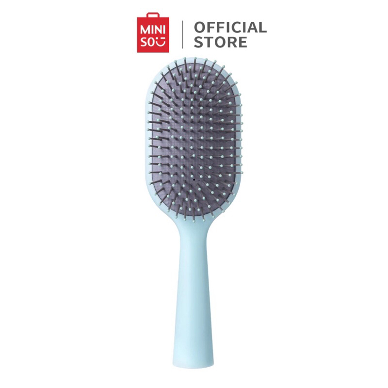 Miniso sisir rambut mini portabel vertikal membersihkan diri scalp massager sisir kecil anti kusut r