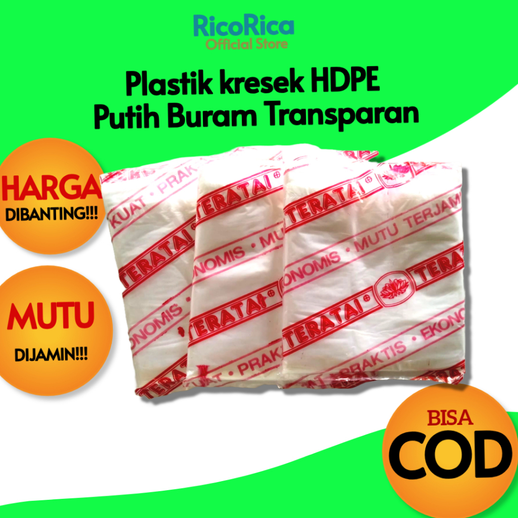 Kantong Plastik Kresek Putih Bening Transparan