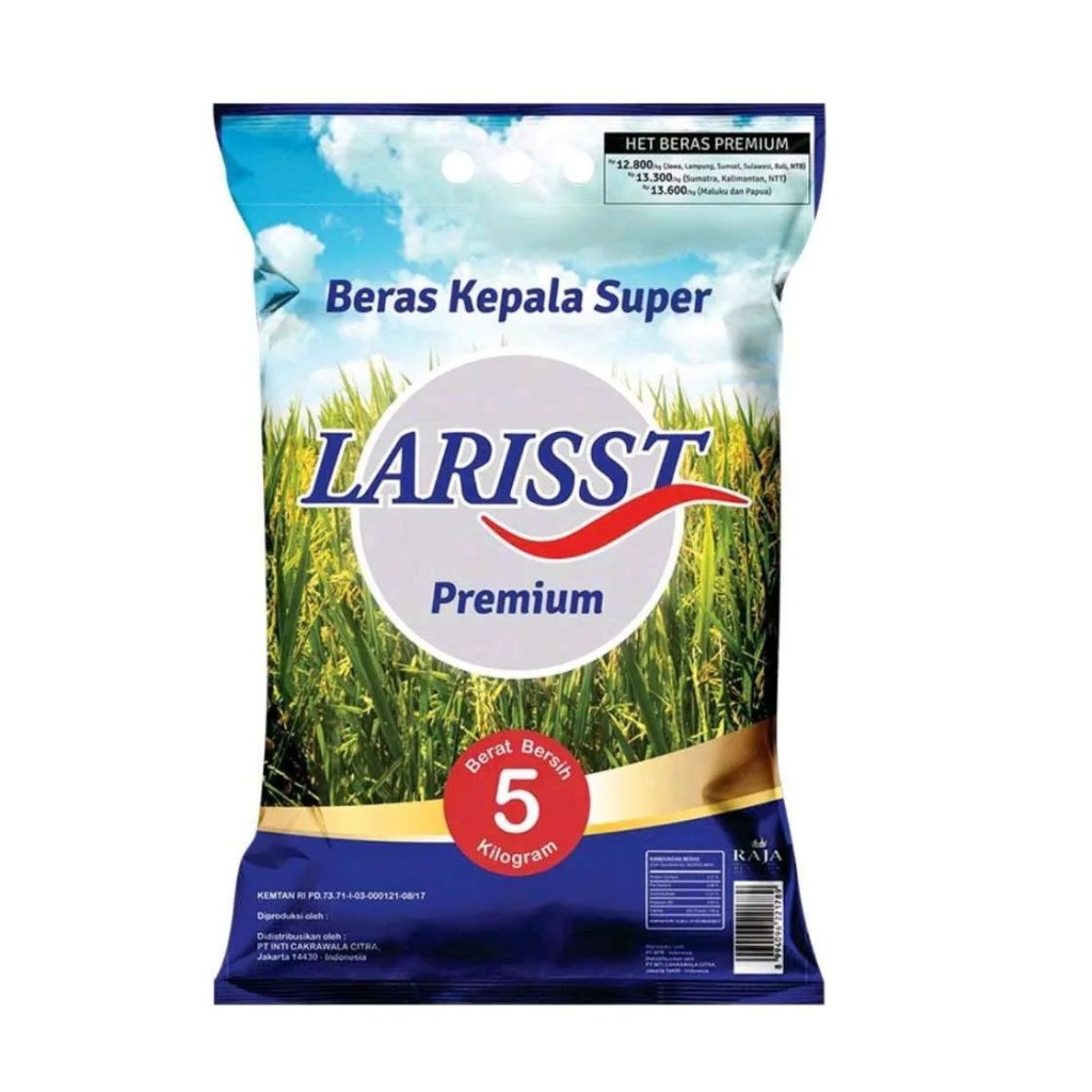 

LARIST | beras kepala super 5kg/sak