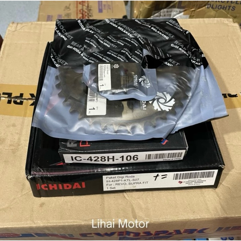 GEAR GIR SET ICHIDAI PLATINUM SUPRA X 125, FIT S, FIT NEW, REVO