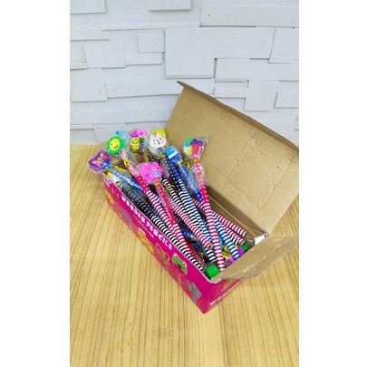 

HARGA SPESIAL pensil raut kepala penghapus isi 24 pc