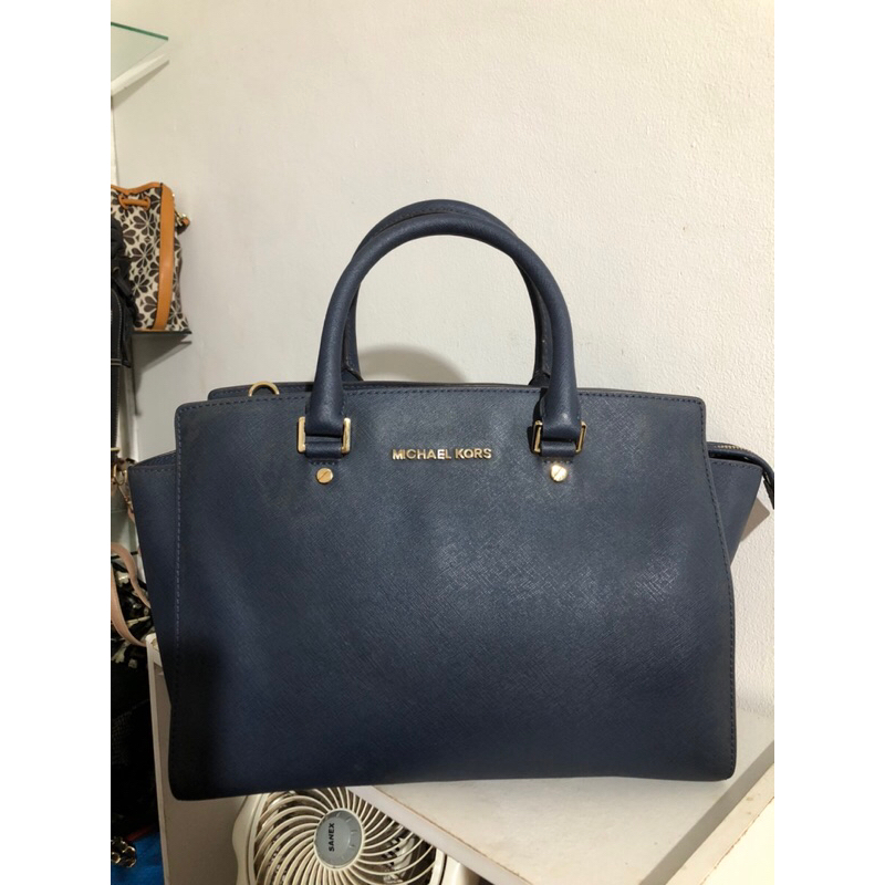 Preloved MK Selma Large Navi Autentik