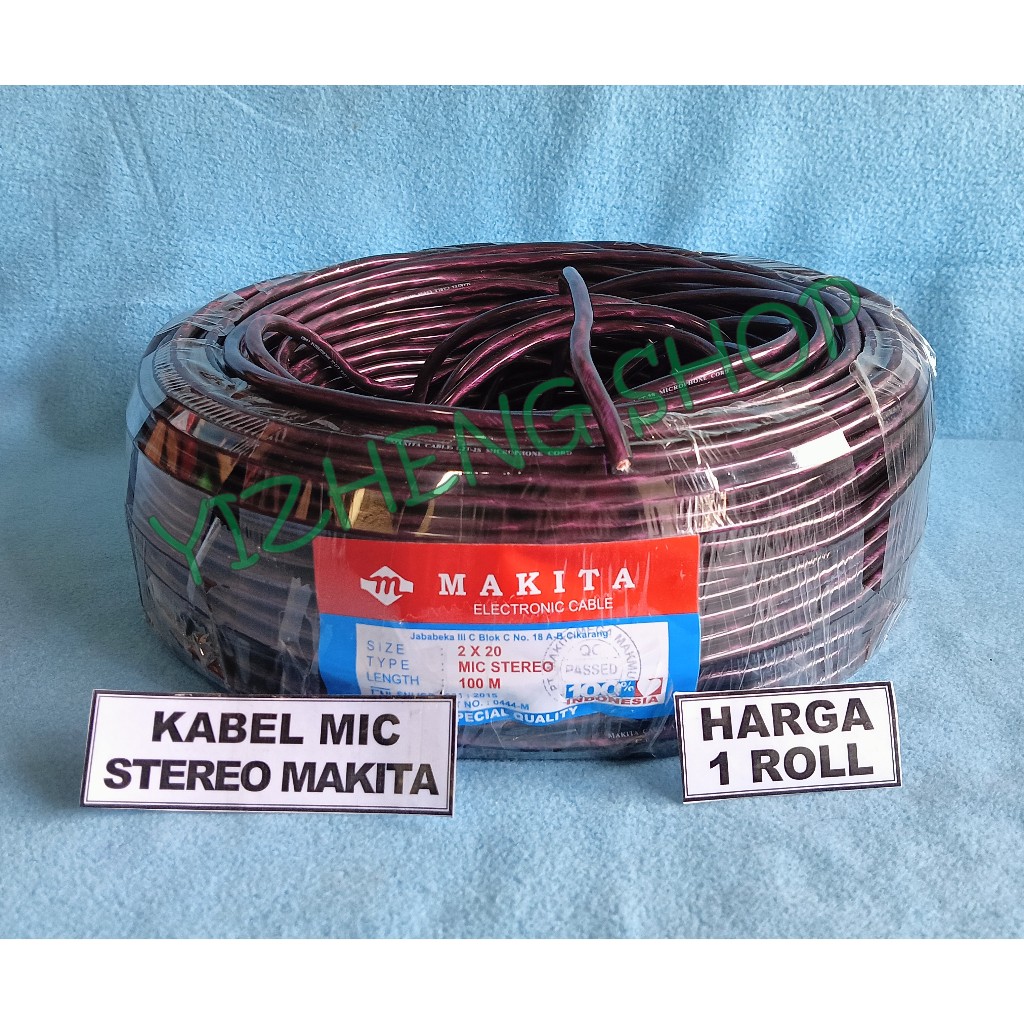 KABEL MIC STEREO 1 ROLL (100M) MAKITA