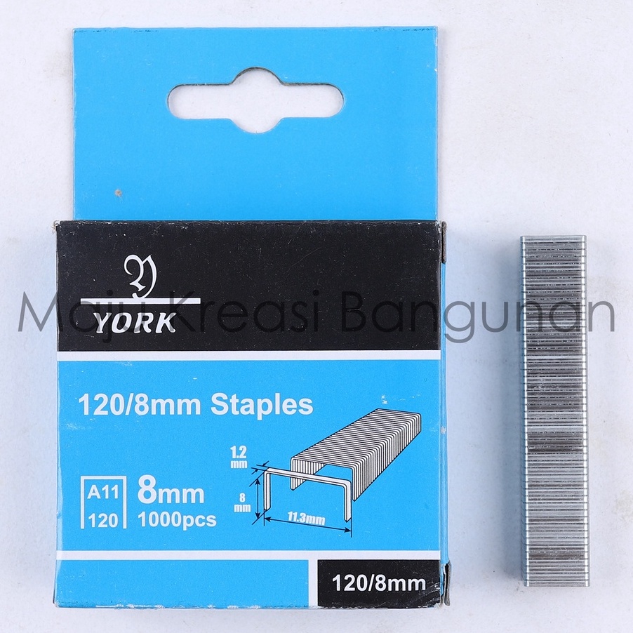 

PRODUCT TERPOPULER Isi Ulang Staple 8mm 1pcs Refill Tembak Staples Stapler Jok Kulit Hekter Heckter Tacker York 1 Buah Pcs