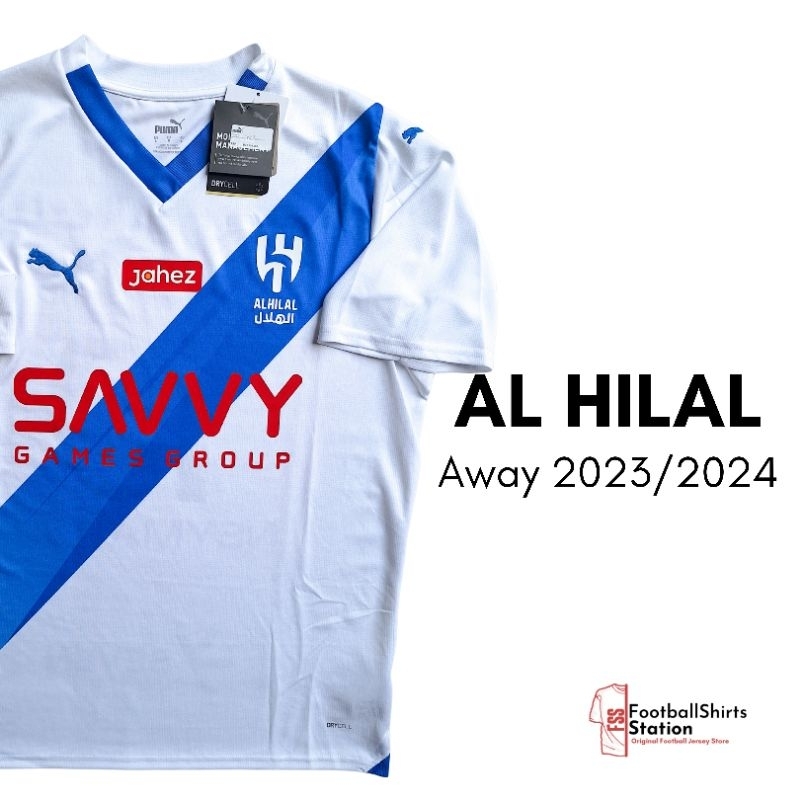 Jersey Al Hilal Away 2023/2024 Size L Nameset Neymar Original