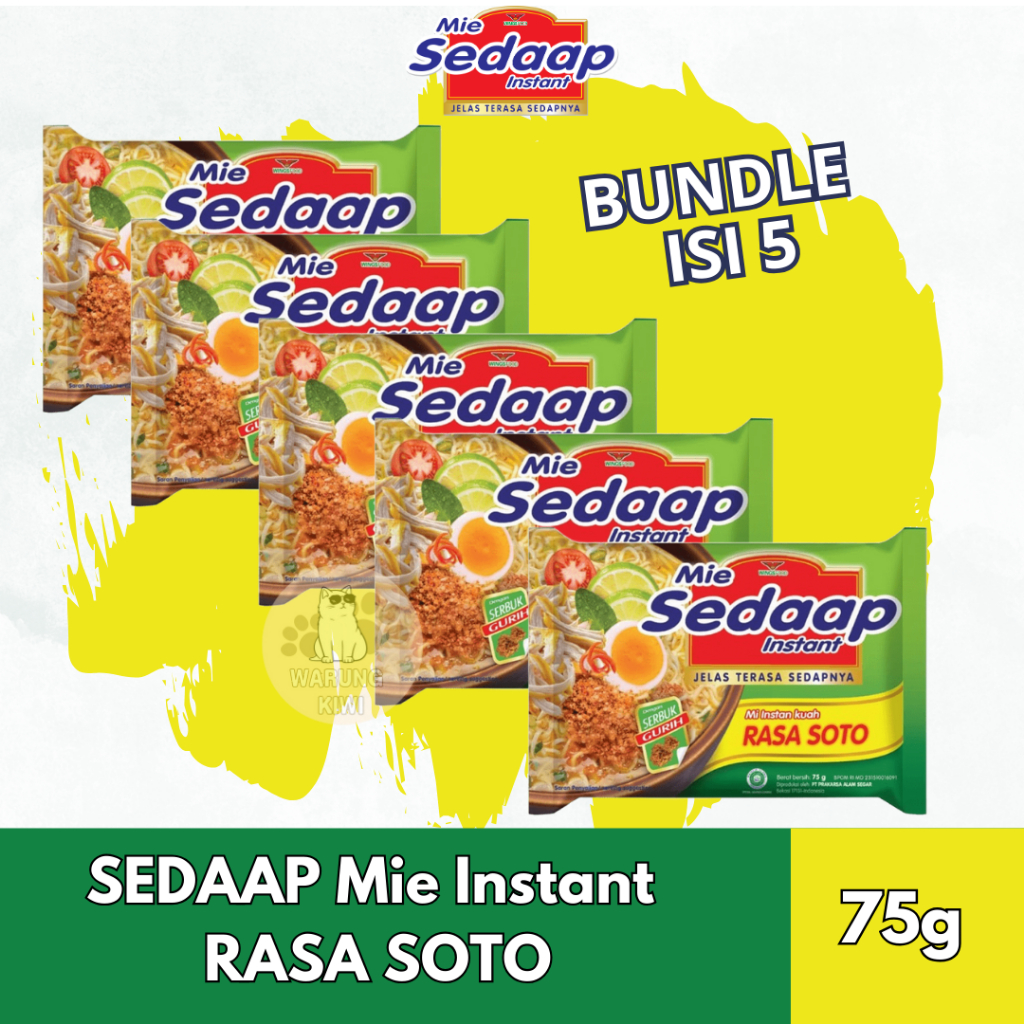 

ISI 5 | SEDAAP Mie Instan RASA SOTO 75g