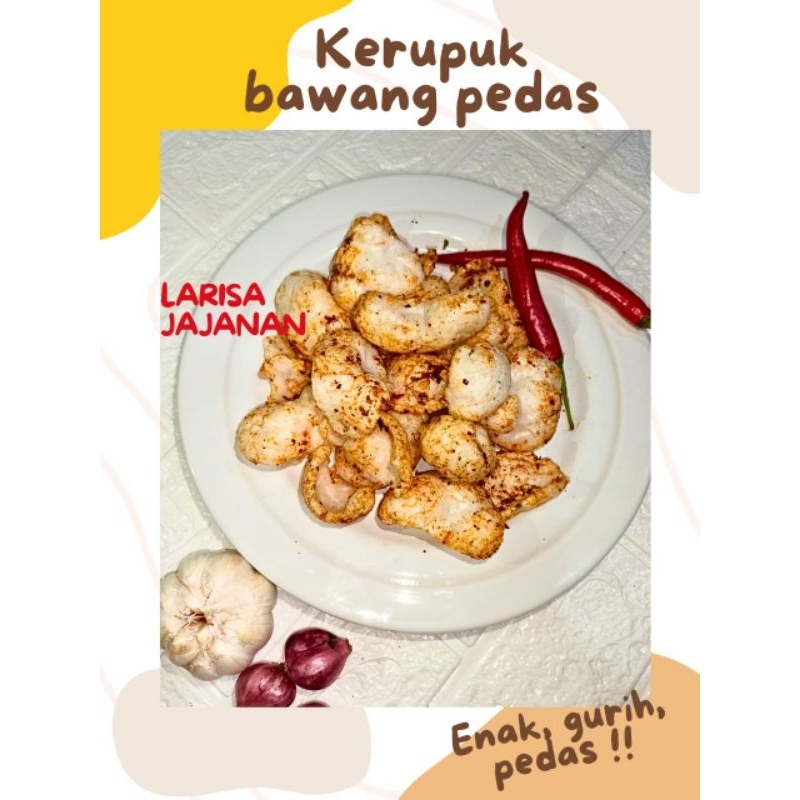 

Kerupuk melarat kerupuk pasir krupuk mlarat khas cirebon rasa bawang pedas