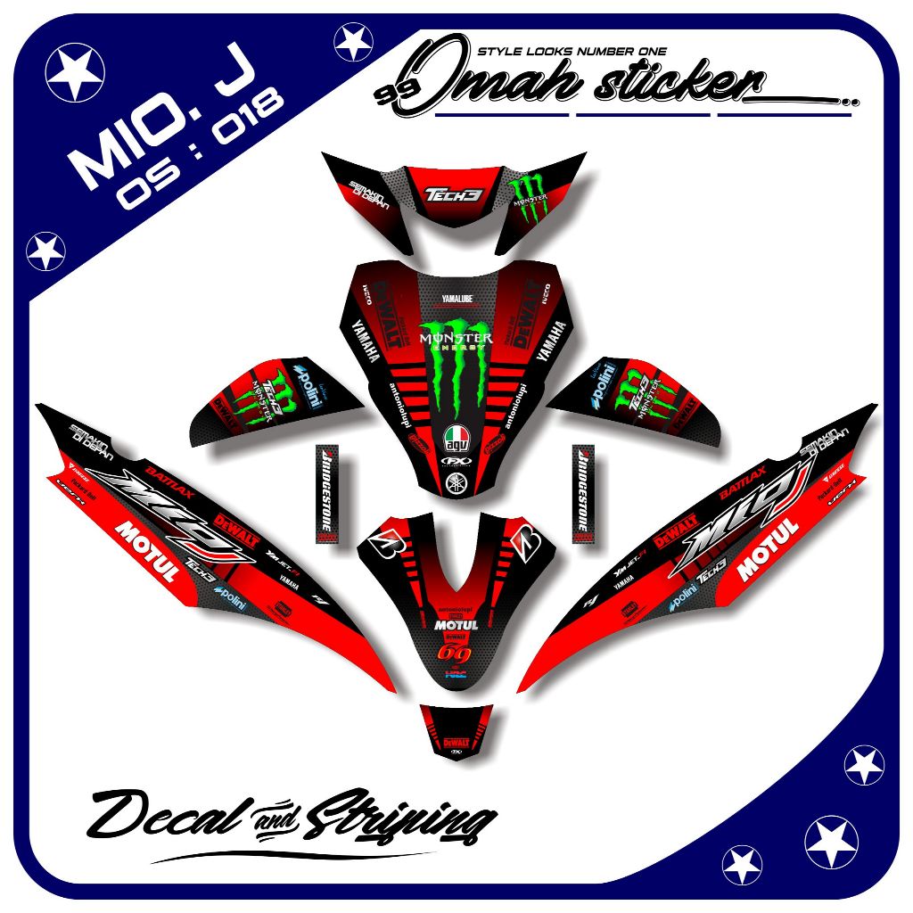 decal mio j full body .stiker decal mio j full body. ADT.018
