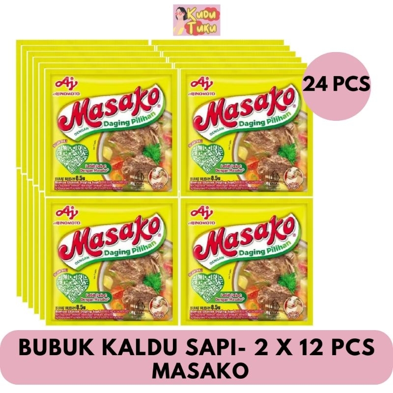 

24 PCS - MASAKO BUMBU KALDU SAPI 8.5g - MASAKO KALDU BUBUK RASA SAPI 2 RENCENG