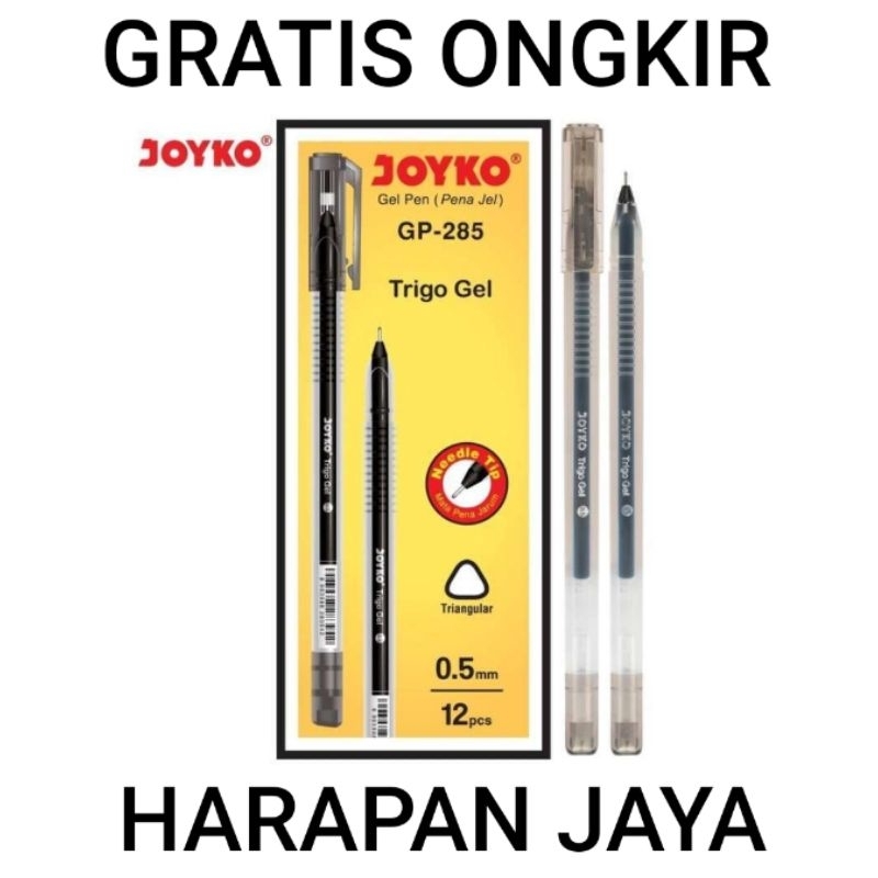 

Gel Pen GP-285 Trigo Gel JOYKO 0.5mm Per Lusin ( ISI 12 PCS )