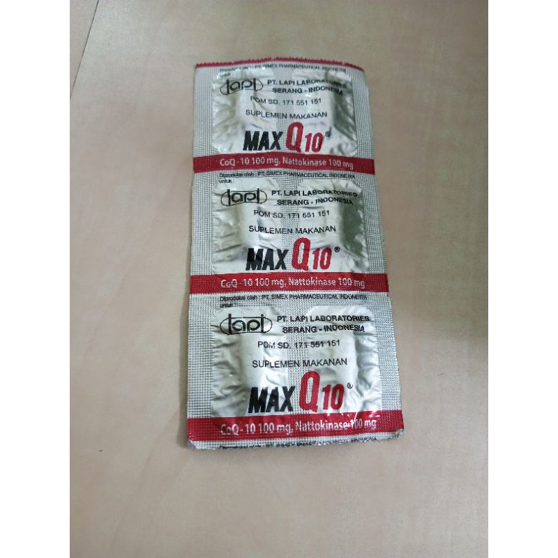 MAX Q 10 Q10  KAPSUL STRIP ISI 6