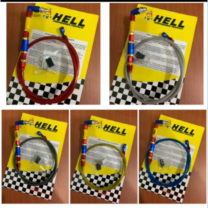 SELANG REM DEPAN CARBON HELL MODEL PSI 95CM UNIVERSAL BEAT MIO FINO XEON VIXION RX KING AEROX DLL