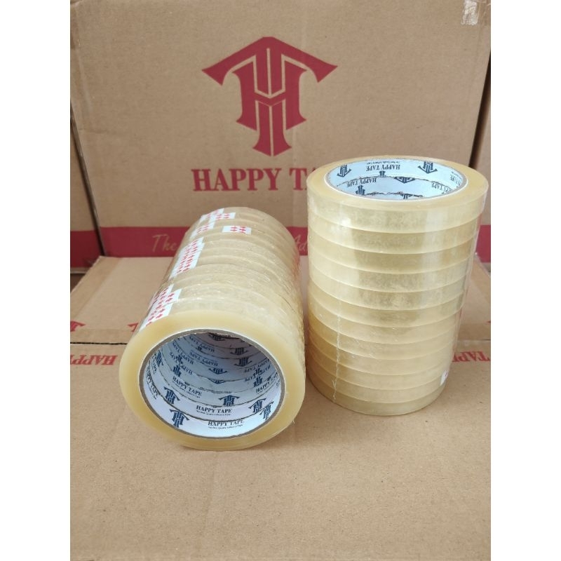 

ISOLASI/SELOTIP 12 MM X 90 YARD 1DUS HAPPY TAPE