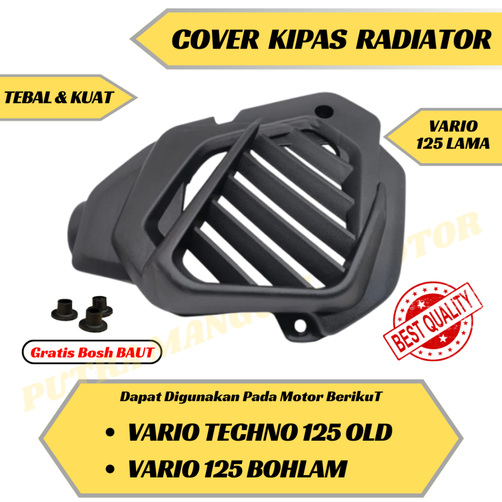 Cover Kipas Radiator Vario 125 techno vario 125/150 old 2012-2015 tutup radiator vario125 kzr