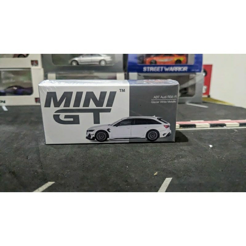 Diecast Mini GT ABT Audi RS6  R Glacier White Metallic no 701 Segel