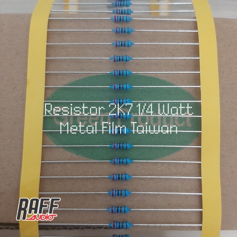 Resistor 2K7 2.7 Kilo Ohm 1% Metal Film Taiwan 10 PCS