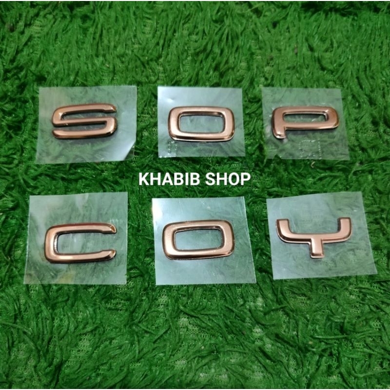 (warna gold) Emblem Huruf Logo All new SCOOPY K2f 2021-2024 Original