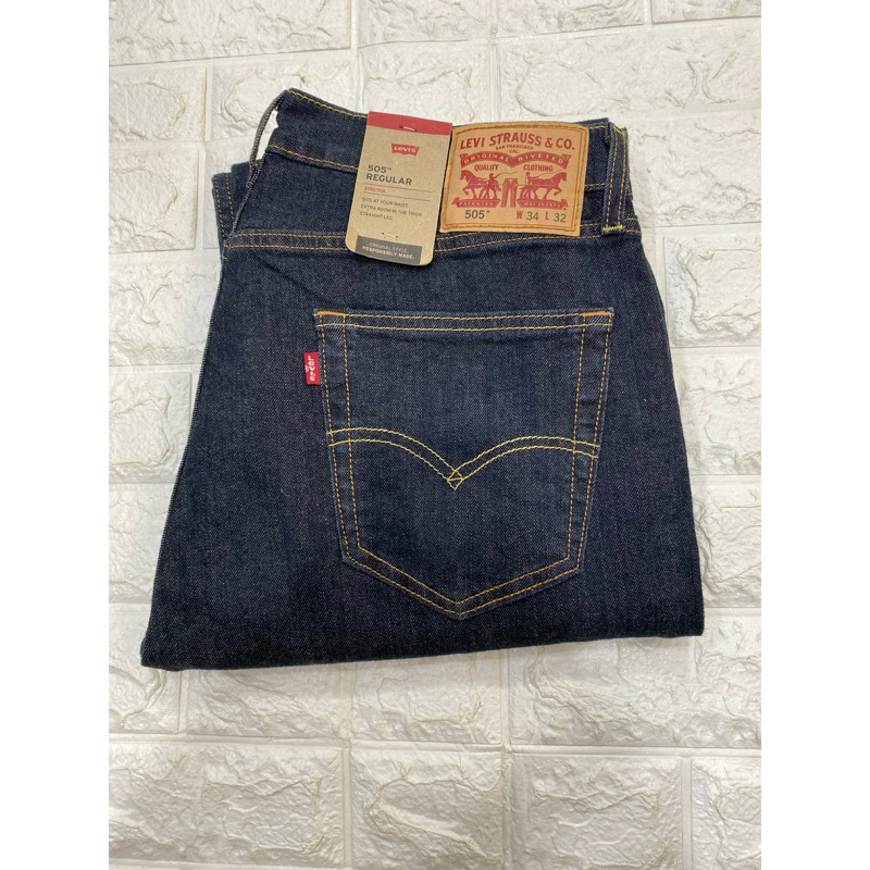 CELANA PANJANG LEVIS 505 ORIGINAL WARNA HITAM ABU