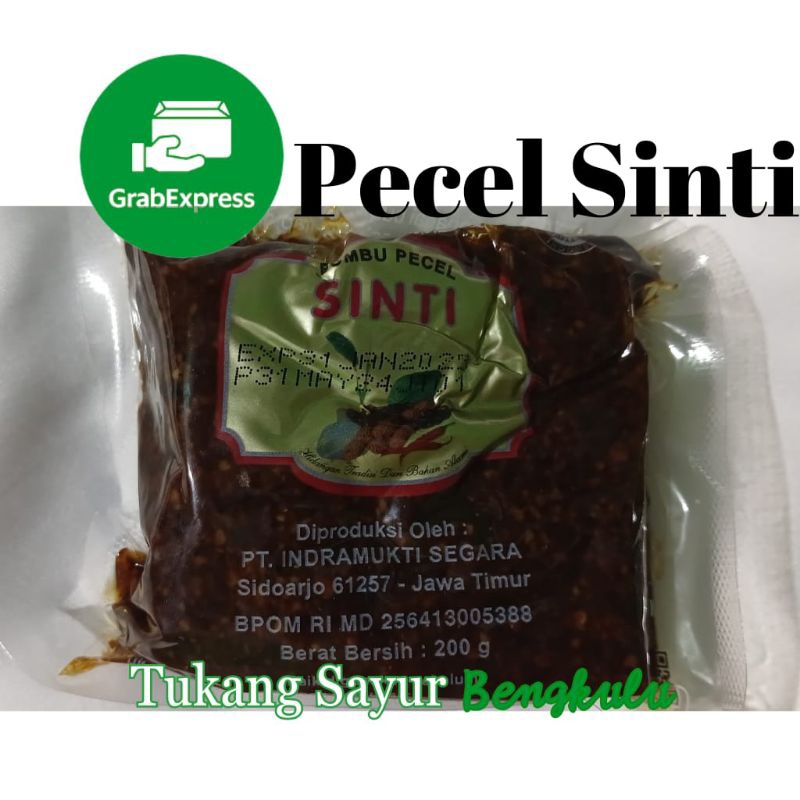 

Bumbu pecel sinti perbungkus 200gram Grab instan Tukang Sayur Bengkulu