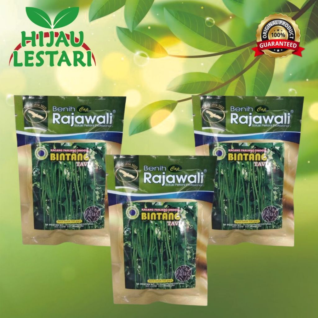 

BINTANG Tavi 100gr - Kacang Panjang Unggul - Cap Rajawali ORIGINAL Jaya Seed