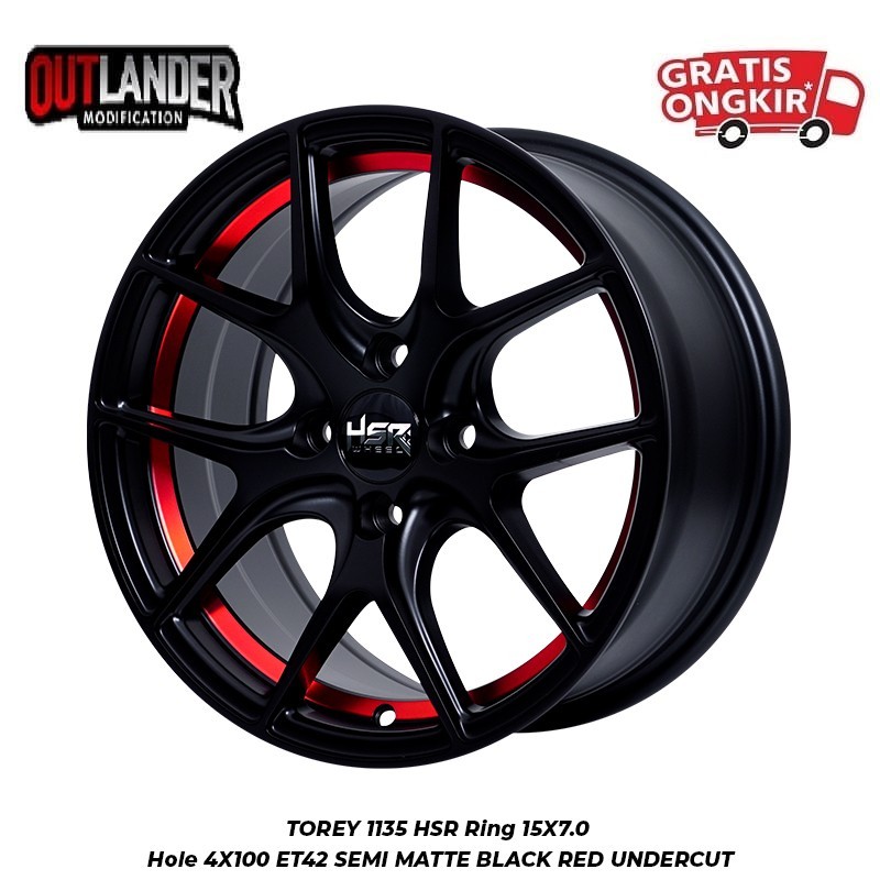 Velg Hsr Wheel Ring 15 Torey Untuk Xover Ertiga Rush Xpander Luxio L300 Grandis