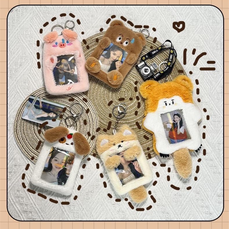 The Furry Zoo////KPOP/Photocard Holder / PC Card Holder / Gantungan Kunci Boneka / Gantungan Kunci F