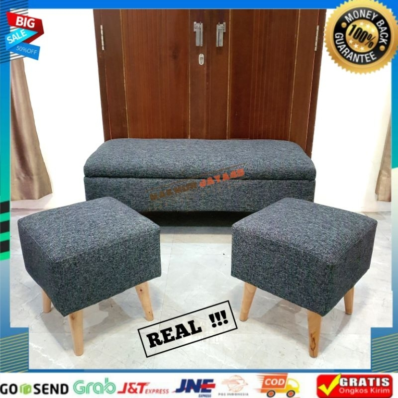 KANVAS - SOFA BENCH / STOOL / SOFA MINIMALIS 1 SET