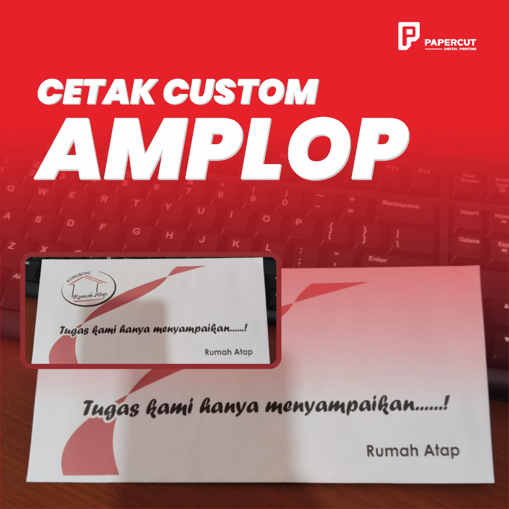 

AMPLOP CUSTOM Isi 100 pcs