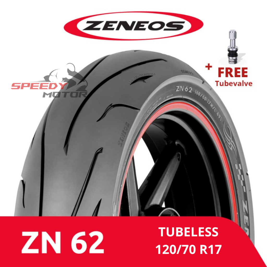 Ban Belakang Motor Zeneos 120/70-17 ZN 62 Tubeless Vixion Supra GTR