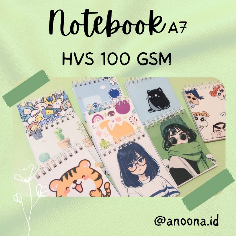 

Notebook Mini 100gsm 50Lbr Anoona