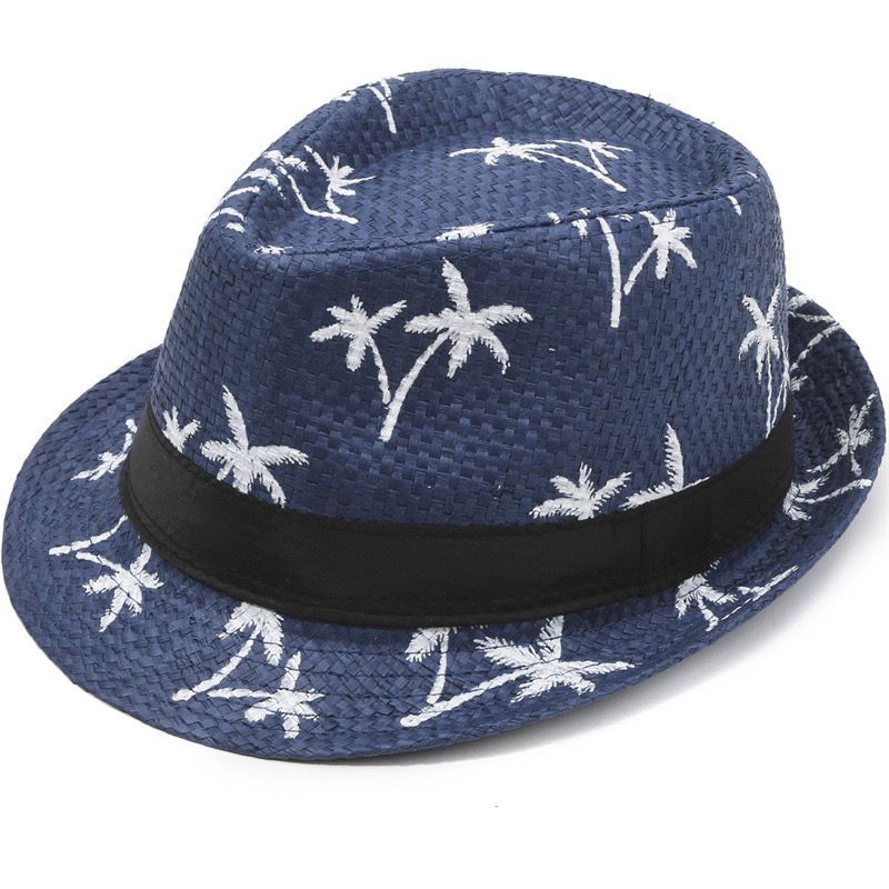 May Star Topi Fedora Motif Dewasa Kualitas Import T108