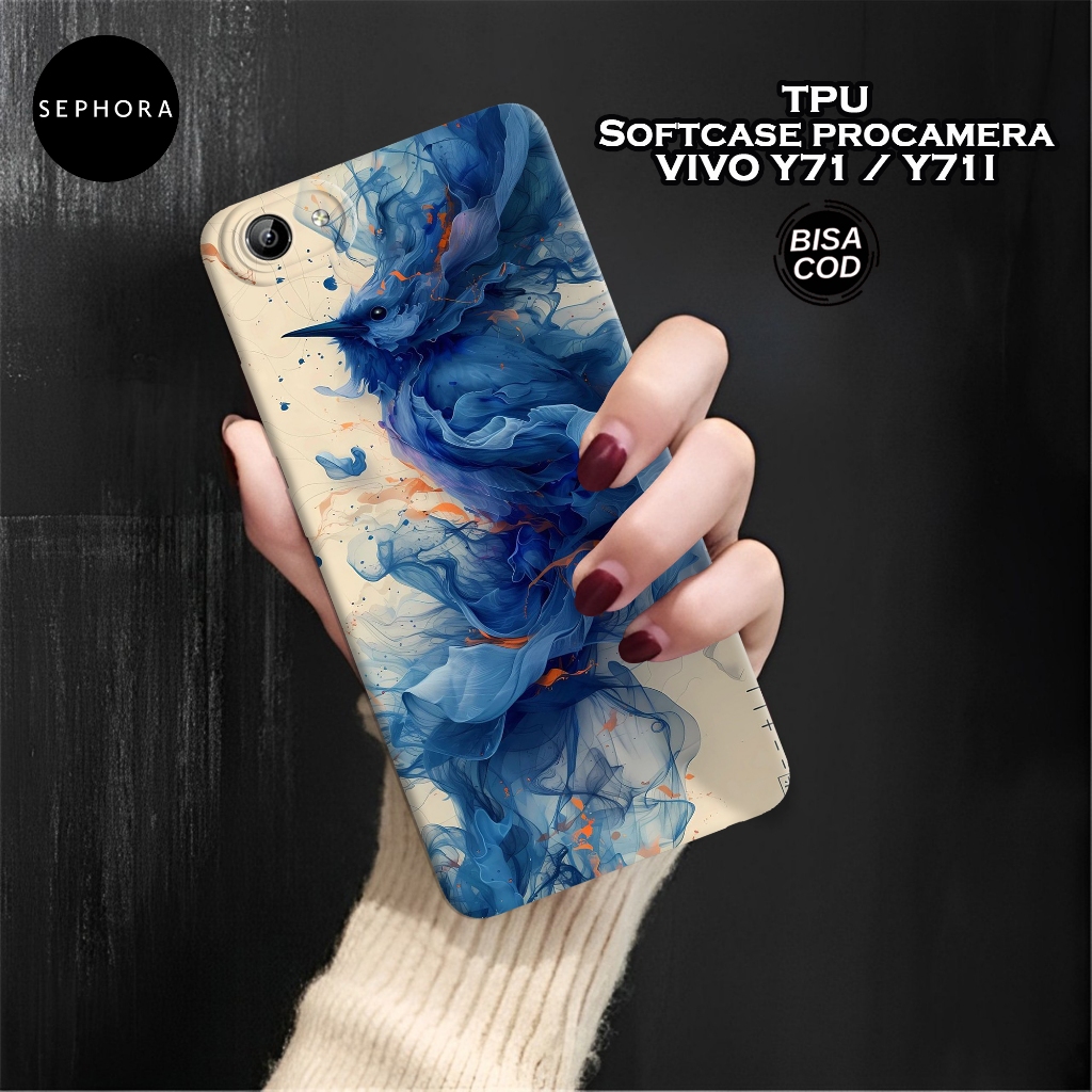 Case VIVO Y71 / Y71i Terbaru - Fashion Case Abstrak - Softcase VIVO Y71 / Y71i - Case Pro Camera - C