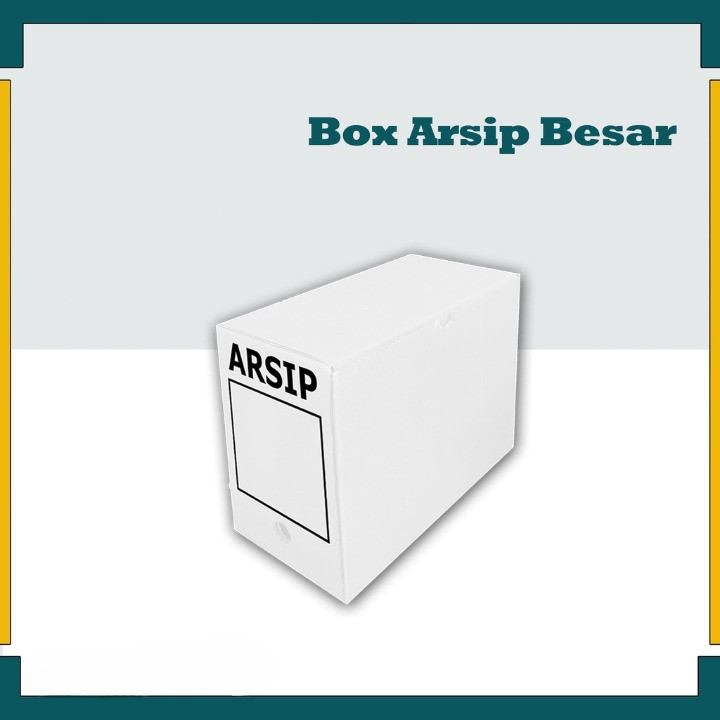 

( 10 pcs ) kardus arsip putih besar box penyimpanan file dokumen barang pindahan 39x19x28cm