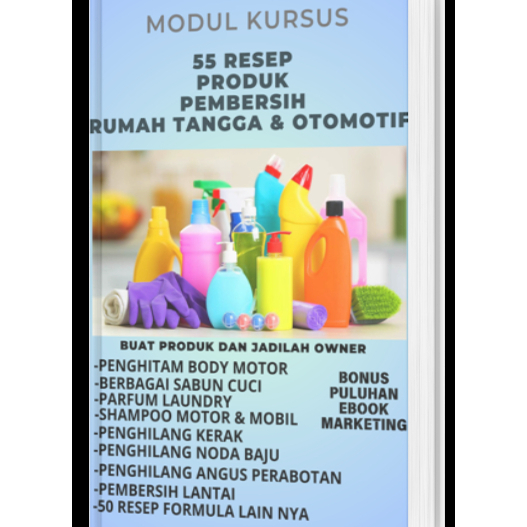 

55 Resep Cara Membuat Sabun Pembersih Rumah Tangga Laundry & Otomotif