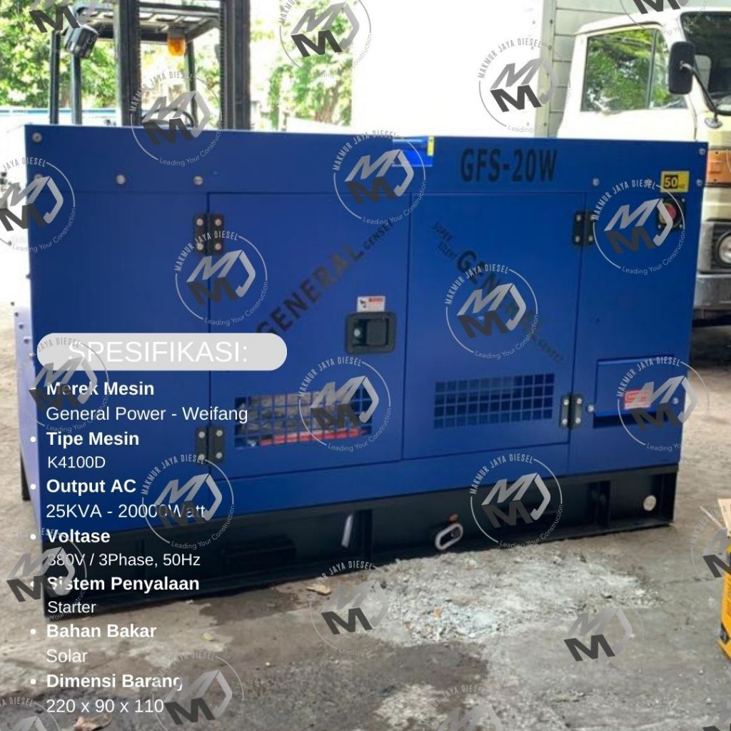 Genset Silent General GFS20W - 20000WATT