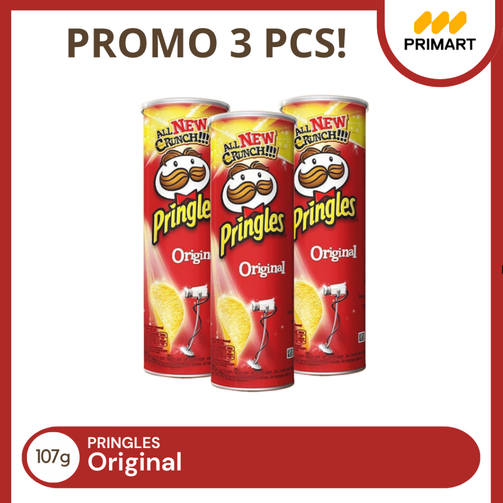 

BUNDLING 3 PCS PRINGLES PRINGLES ORIGINAL 107g