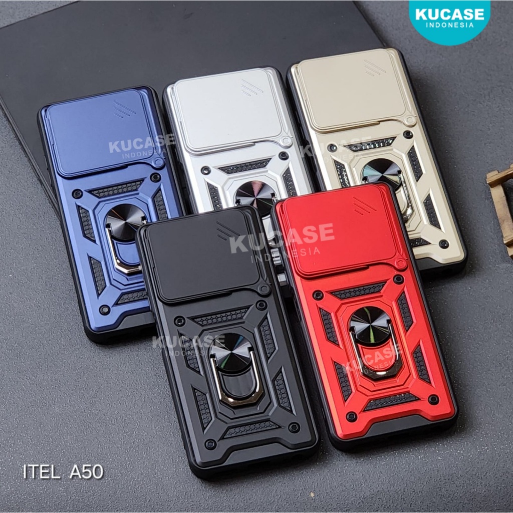 Itel A50 Itel S23 Plus Itel S23 Case Softcase slide Armor Case Robot + Slide Kamera Case Itel A50 It