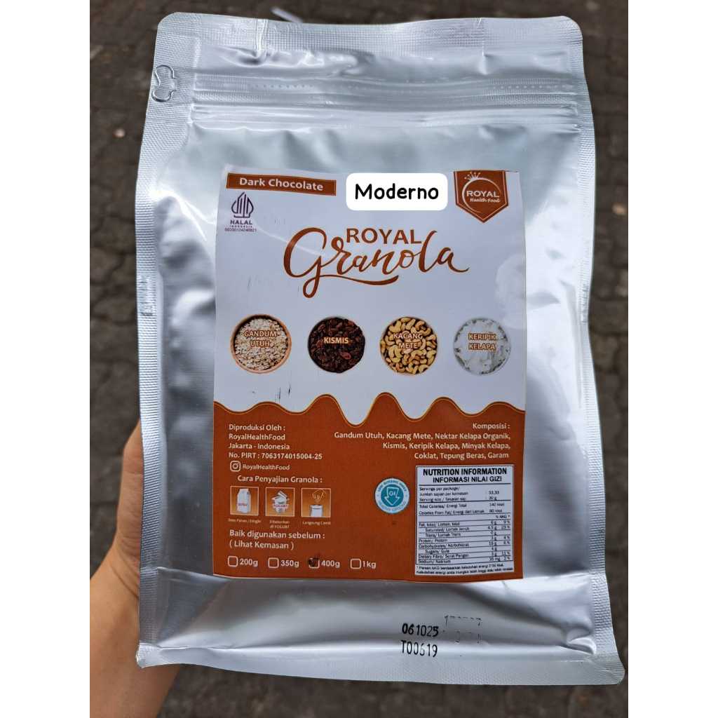 

Royal Granola Dark Chocolate 400gr
