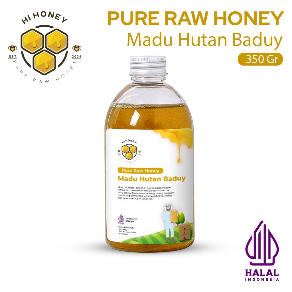 

Hi Honey Madu Baduy 350gr Untuk Mendukung Penyembuhan Luka