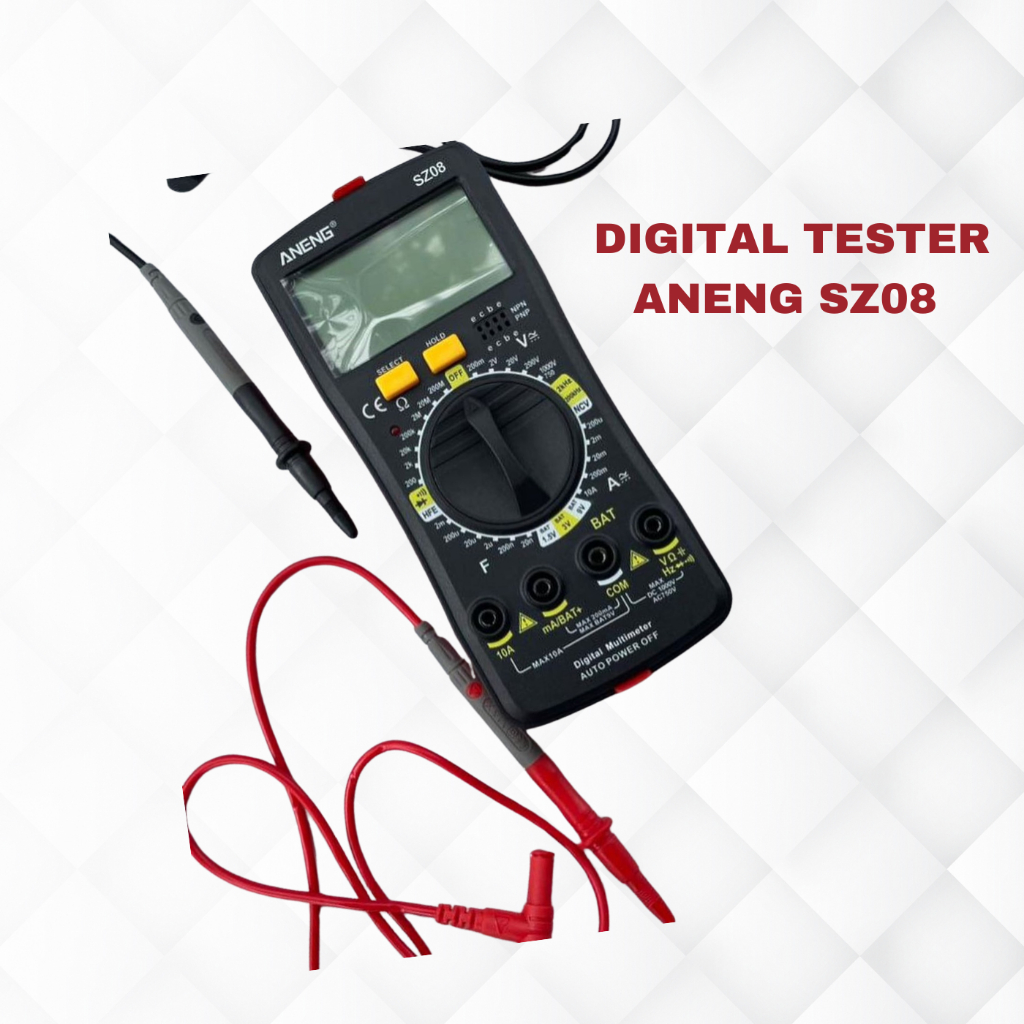 Multimeter Digital Multitester ada NCV- ANENG SZ08 - Avometer AC DC Smart