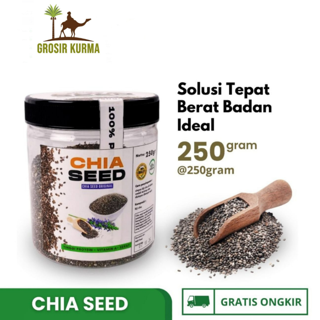 

Organic Chia Seed Grade A Premium Quality | Biji Chia Original Premium 250gr