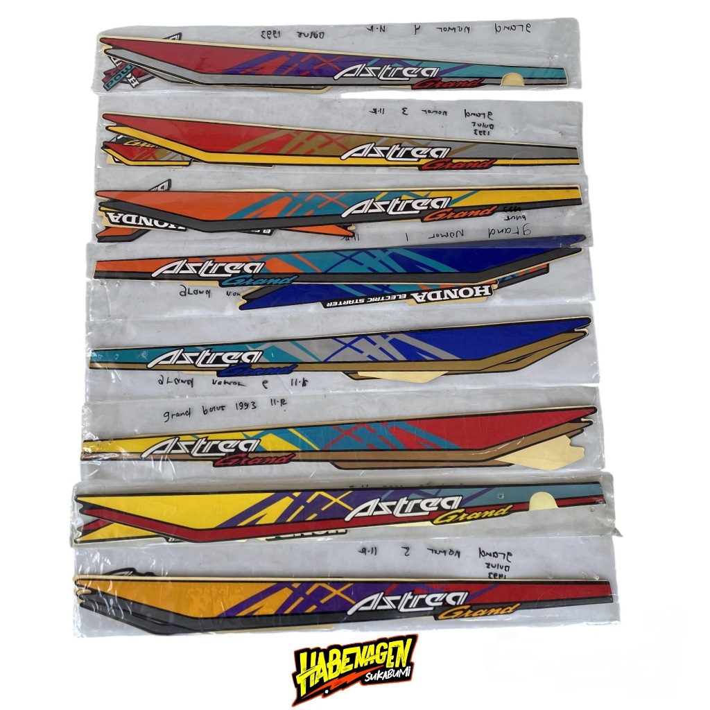 STRIPING GRAND BULUS 1993 | striping stiker sticker lis list polet decal cover kaper kafer kaver bod