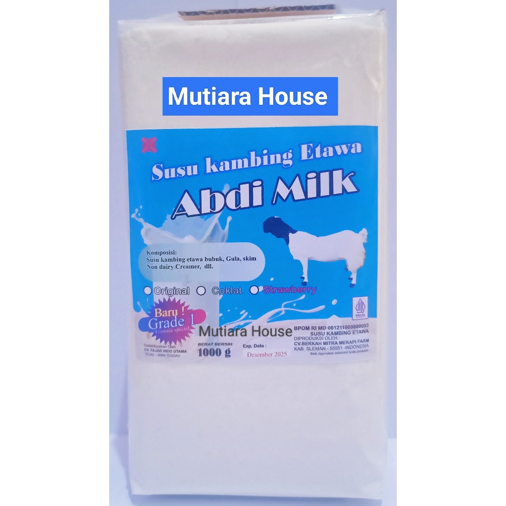 

Susu Kambing Etawa Bubuk Original Grade 1 Isi 1kg