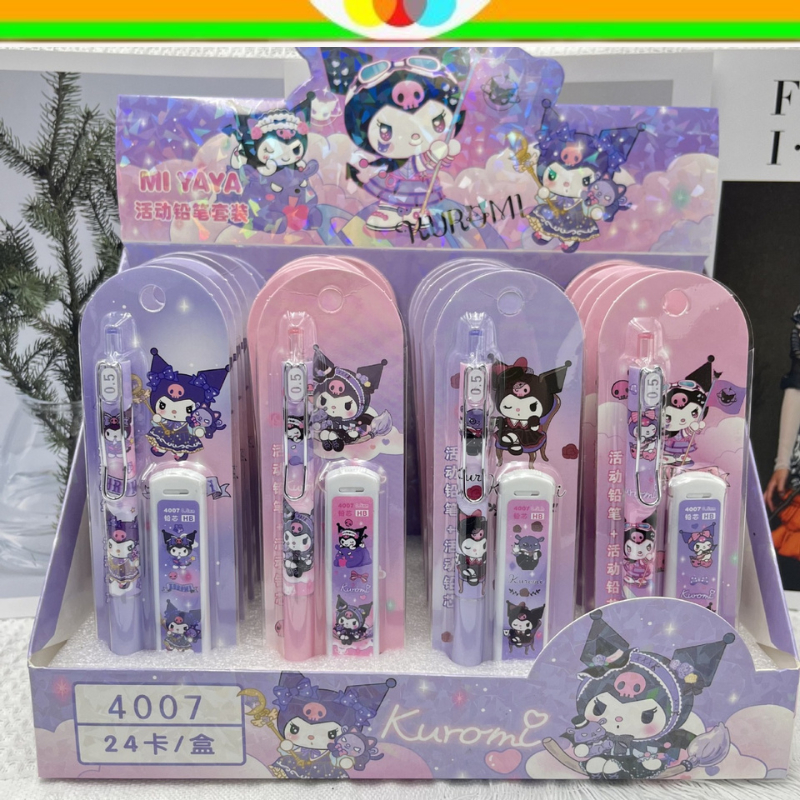 

SKM|SET PENSIL MEKANIK DAN ISI PENSIL KUROMI 0.5MM | PENSIL CETEK KUROMI SANRIO | PENSIL ISI KUROMI | ALAT TULIS SEKOLAH | ALAT TULIS KANTOR | PERALATAN SEKOLAH | PERLENGKAPAN SEKOLAH