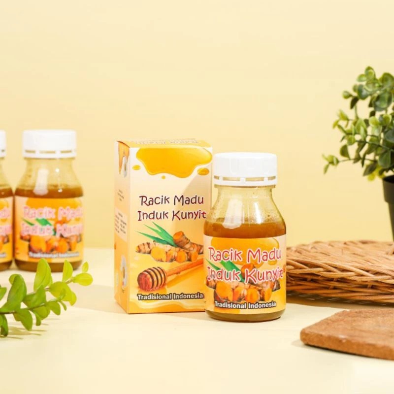

Racik Madu Induk Kunyit 300gr / Madu Induk Kunyit