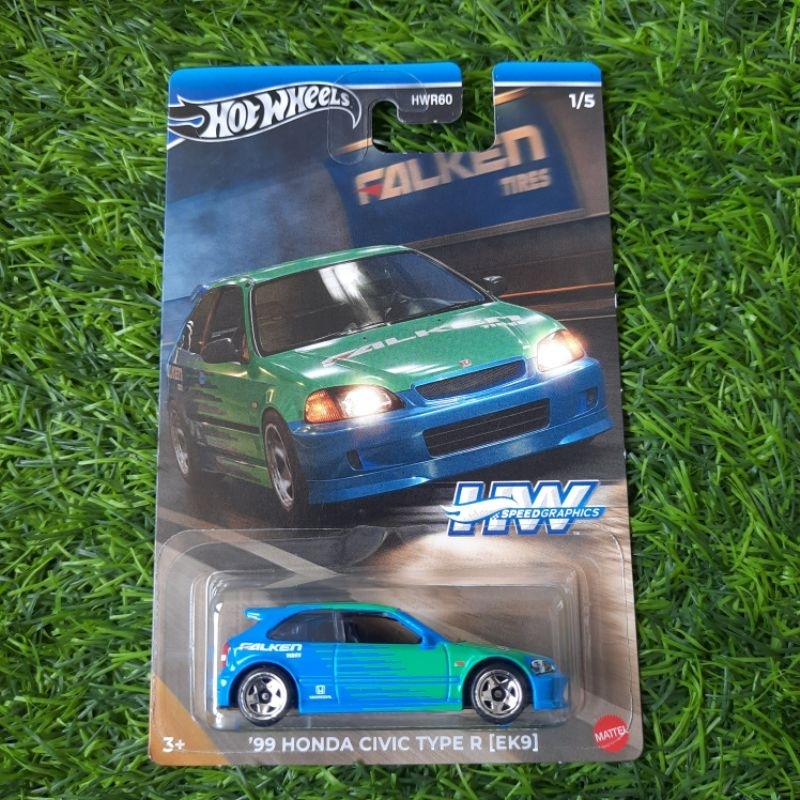 Hot Wheels 99 Honda Civic Type R EK9 Falken