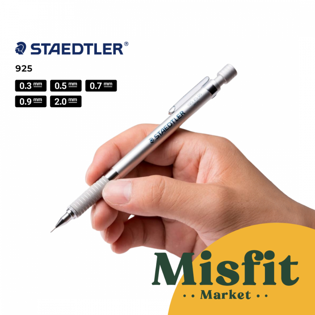 

Staedtler 925-25 Mechanical Pencil 0.3 0.5 0.7 0.9 1.3 2.0 mm Pensil Mekanik Cetek Gambar