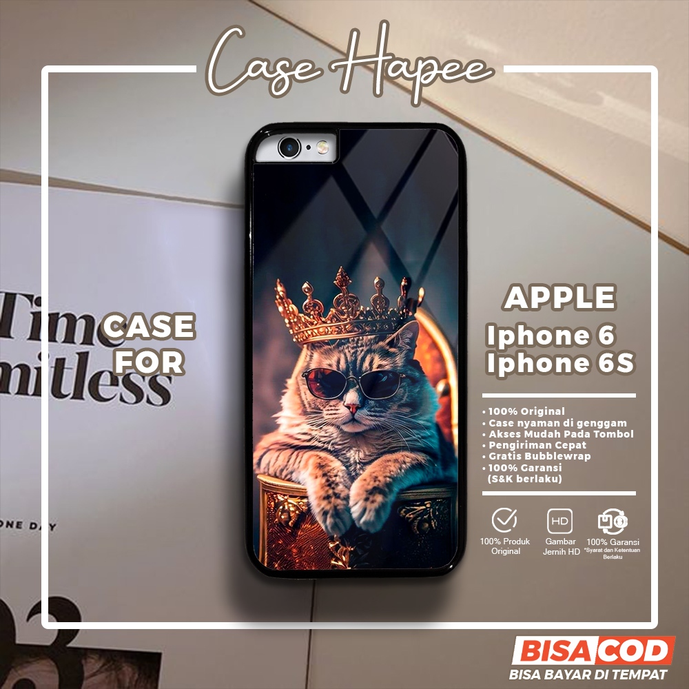 Case Iphone 6 6s Casing Iphone 6 6s [MEOW] Casehapee Case Glossy Case Aesthetic Custom Case Premium 