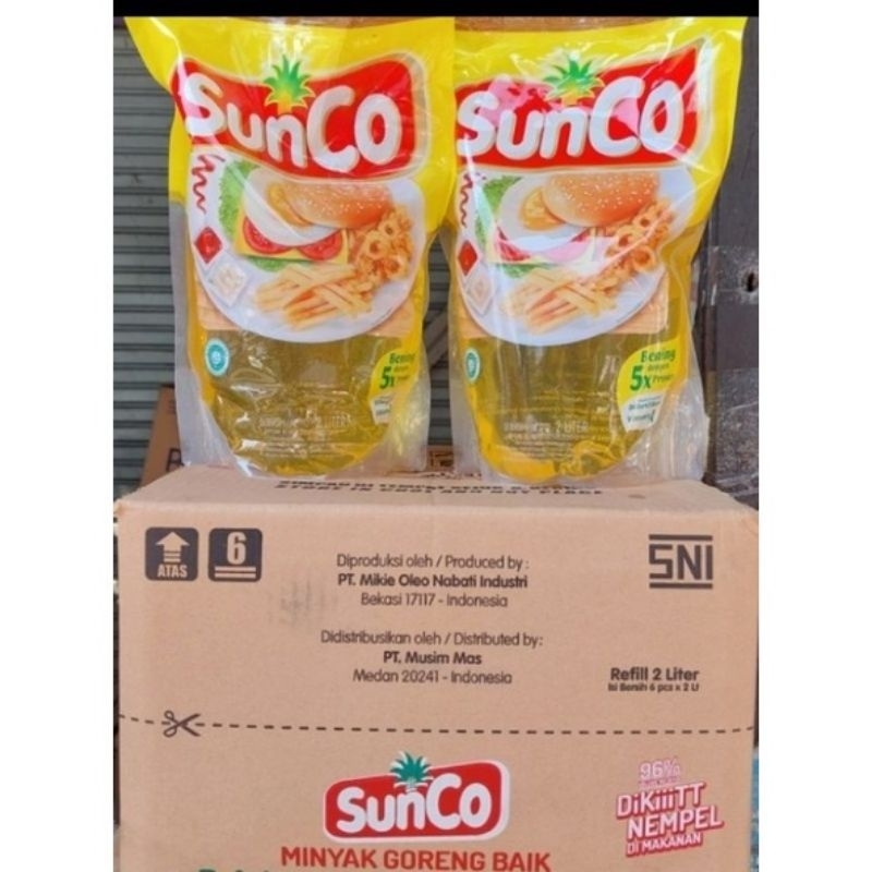 

Minyak Sunco 2 liter 1 dus (6 pcs)