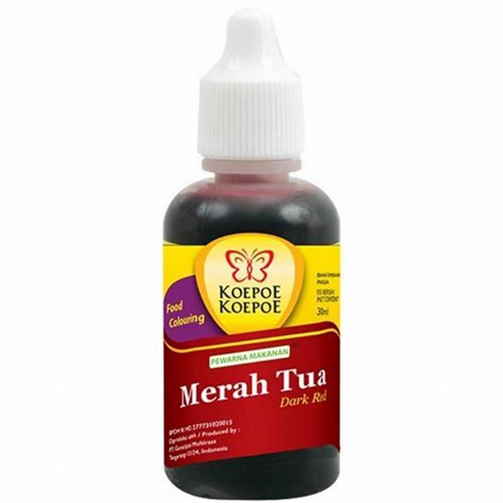 

Kupu pewarna merah tua 144x30ml/crt